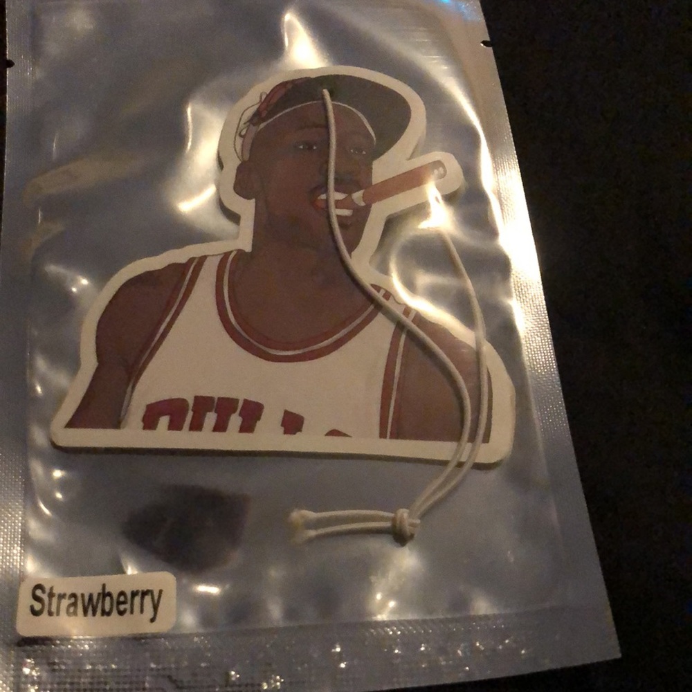 Basketball Player Air Freshener - White and Red